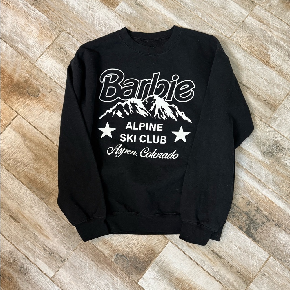PacSun Black Alpine Ski Club Men's Crewneck Sweater